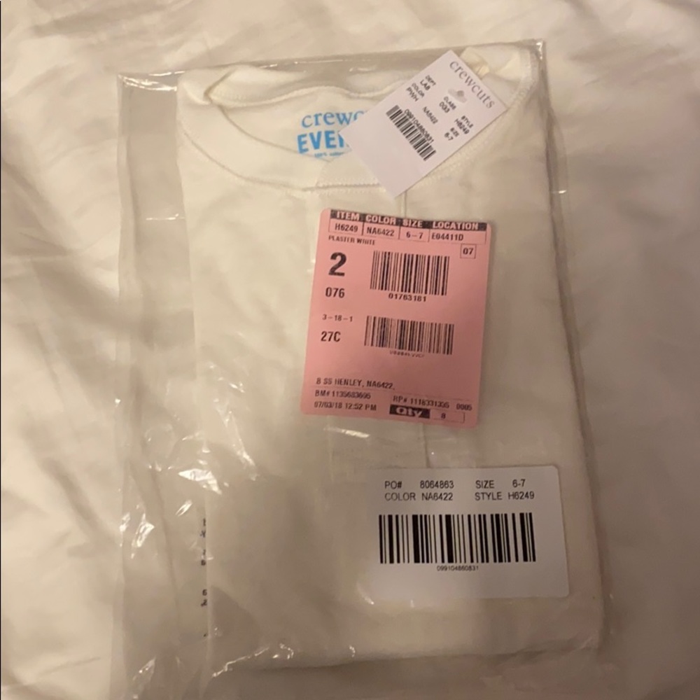 J Crew boys white tee